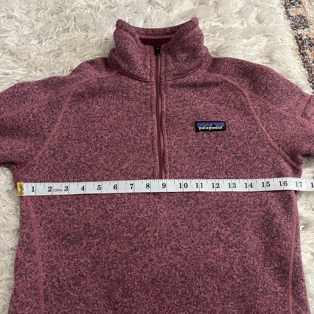 Patagonia Kipi Pink Better Sweater 1/4-Zip Fleece Pullover Size S - Picture 6 of 7